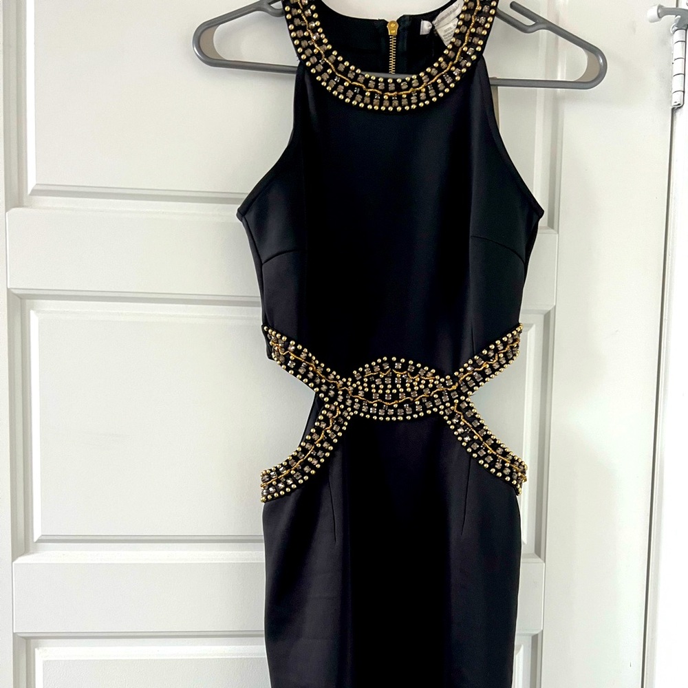 Beautiful beaded black dress